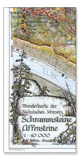 Schrammsteine-Affensteine 1:10000
