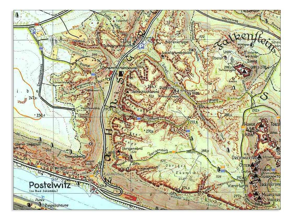 Bad Schandau und Umgebung 1:10000