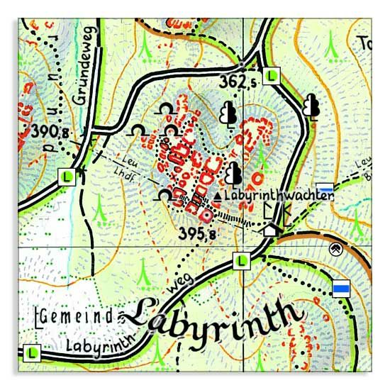 Nikolsdorfer Wände und das Labyrinth 1:10000