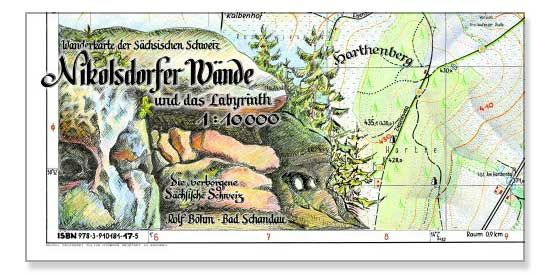 Nikolsdorfer Wände und das Labyrinth 1:10000
