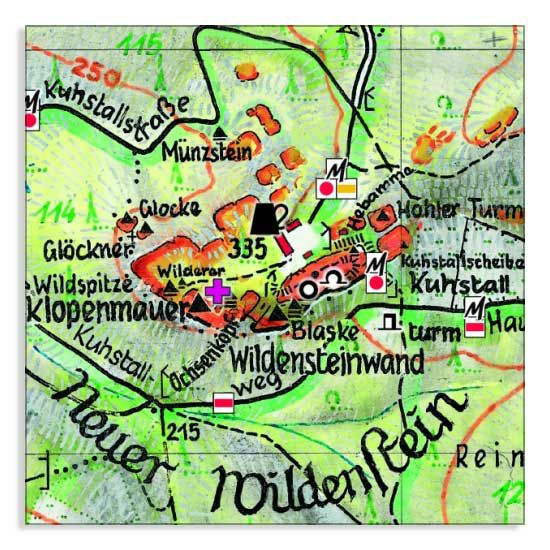 Schrammsteine-Affensteine 1:10000